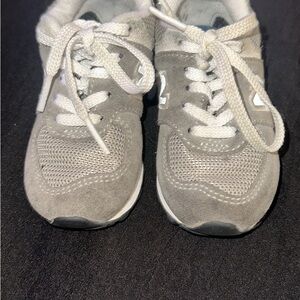 New Balance Kids' Sneakers in Gray and White